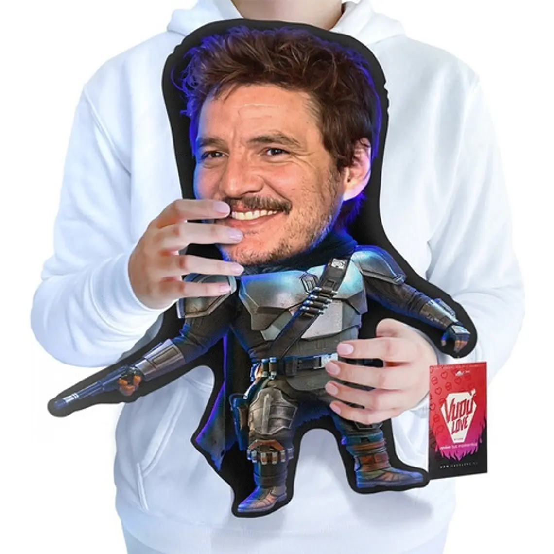 Cojín Pedro Pascal “El Mando Chiquito 40cm Vudú Love 1