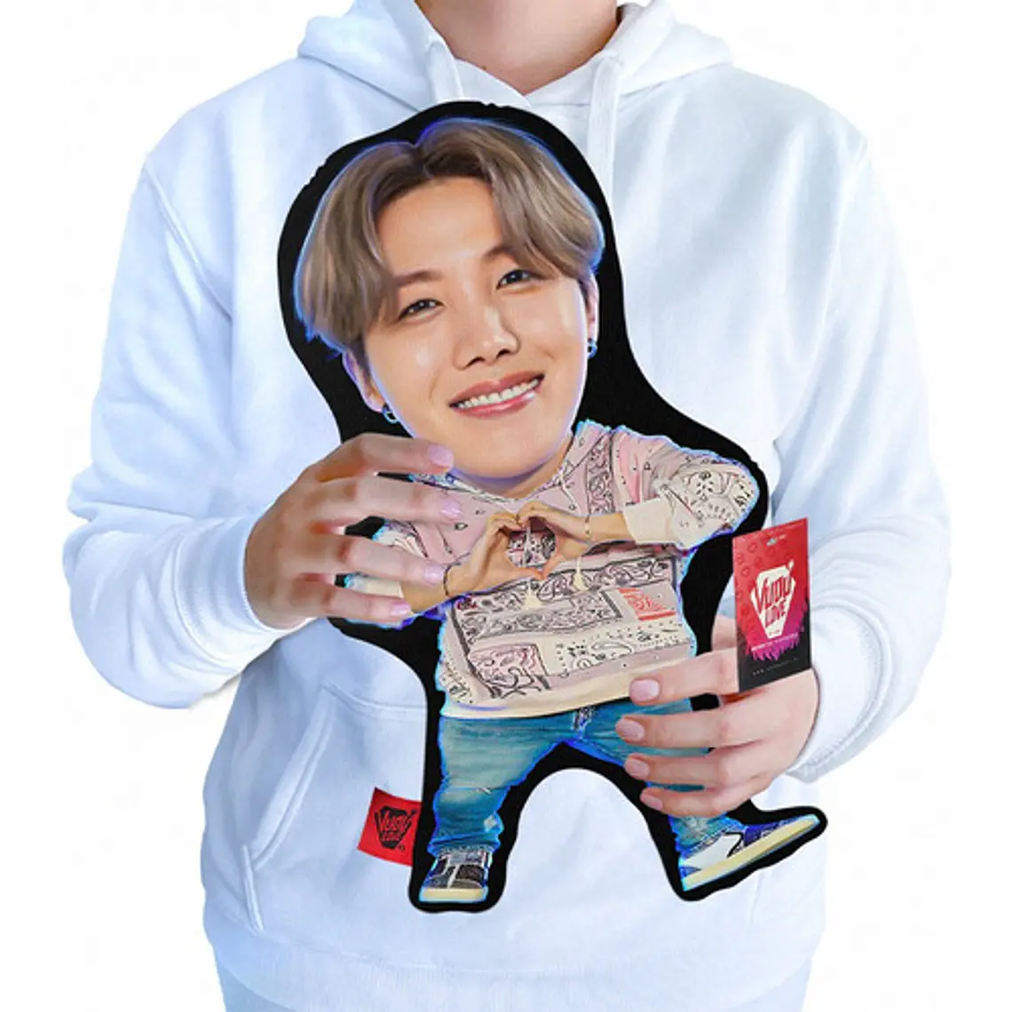 Cojín Peluche J-hope Bts K-pop “El J-hope Chiquito” 40cm Vudú Love 1