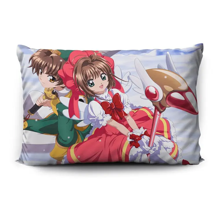 Funda De Almohada Sakura Card Captor 70x45cm Vudú Love 1