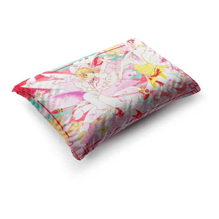 Funda De Almohada Sakura Card Captor 70x45cm Vudú Love 4