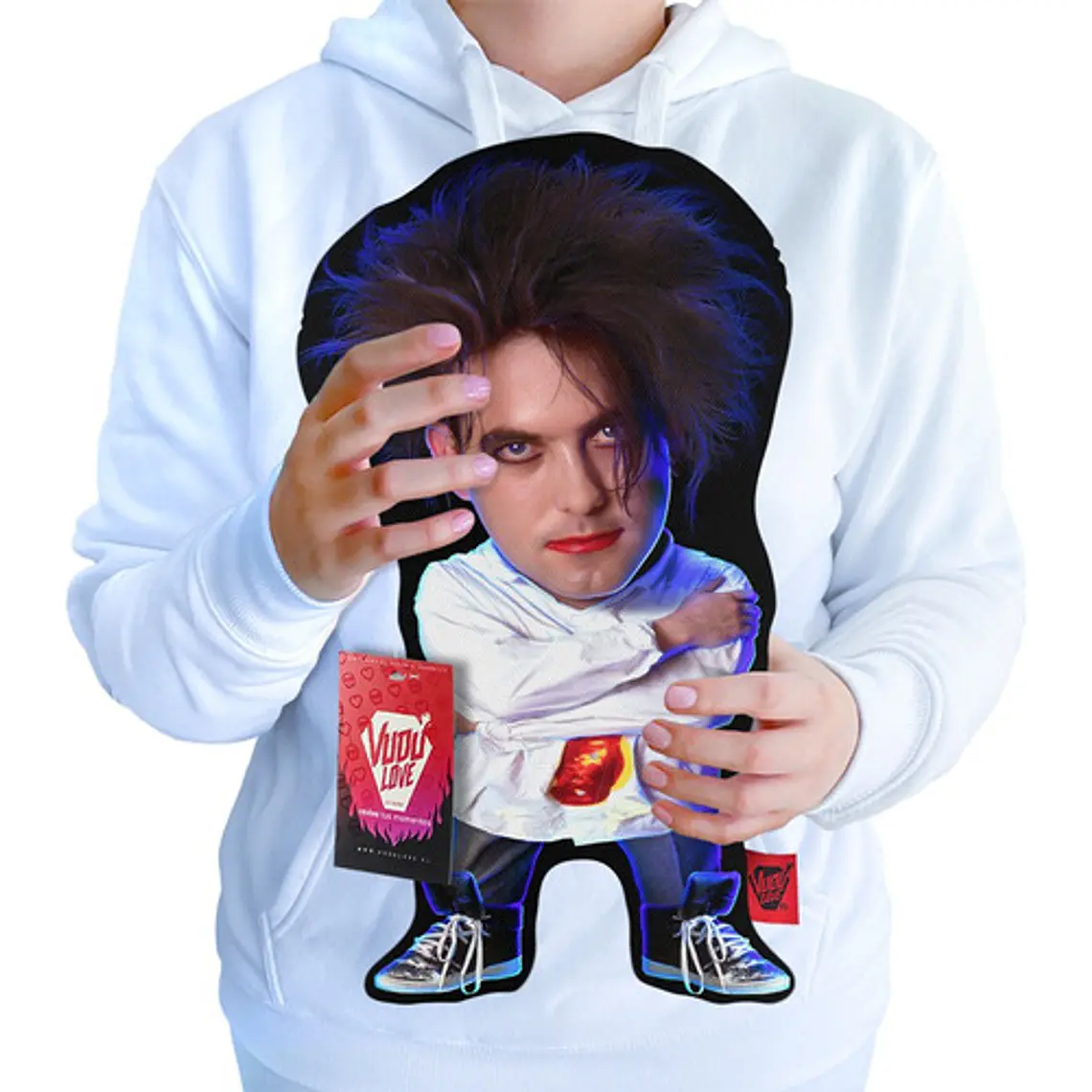 Cojín Robert Smith The Cure Chiquito 40cm Vudú Love 1