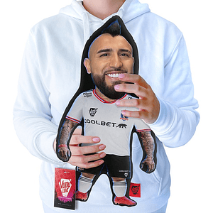 Cojín King Arturo Vidal Colo-colo 40cm Vudú Love