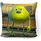 Cojín Mike Wazowski Poker Face Meme Cursed 45x45cm Vudú Love - Miniatura 1