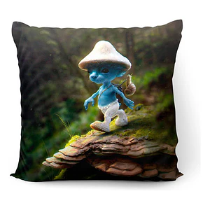 Cojín Gato Pitufo Smurf Cat Meme 45x45cm Vudú Love