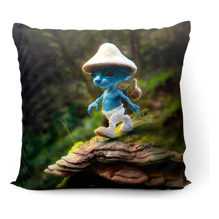 Cojín Gato Pitufo Smurf Cat Meme 45x45cm Vudú Love 1