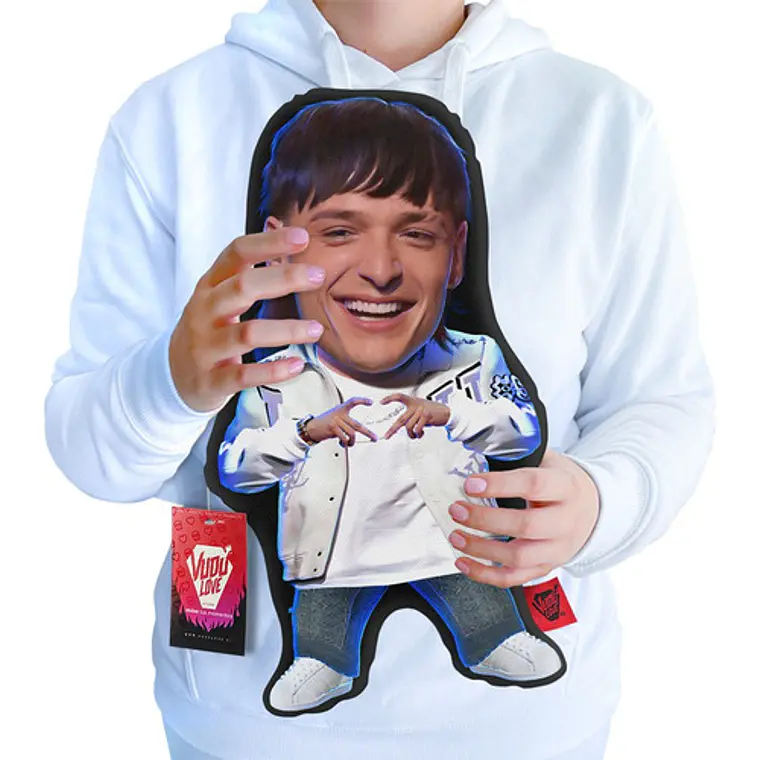 Cojín Peluche Peso Pluma Chiquito 40cm Vudú Love 1