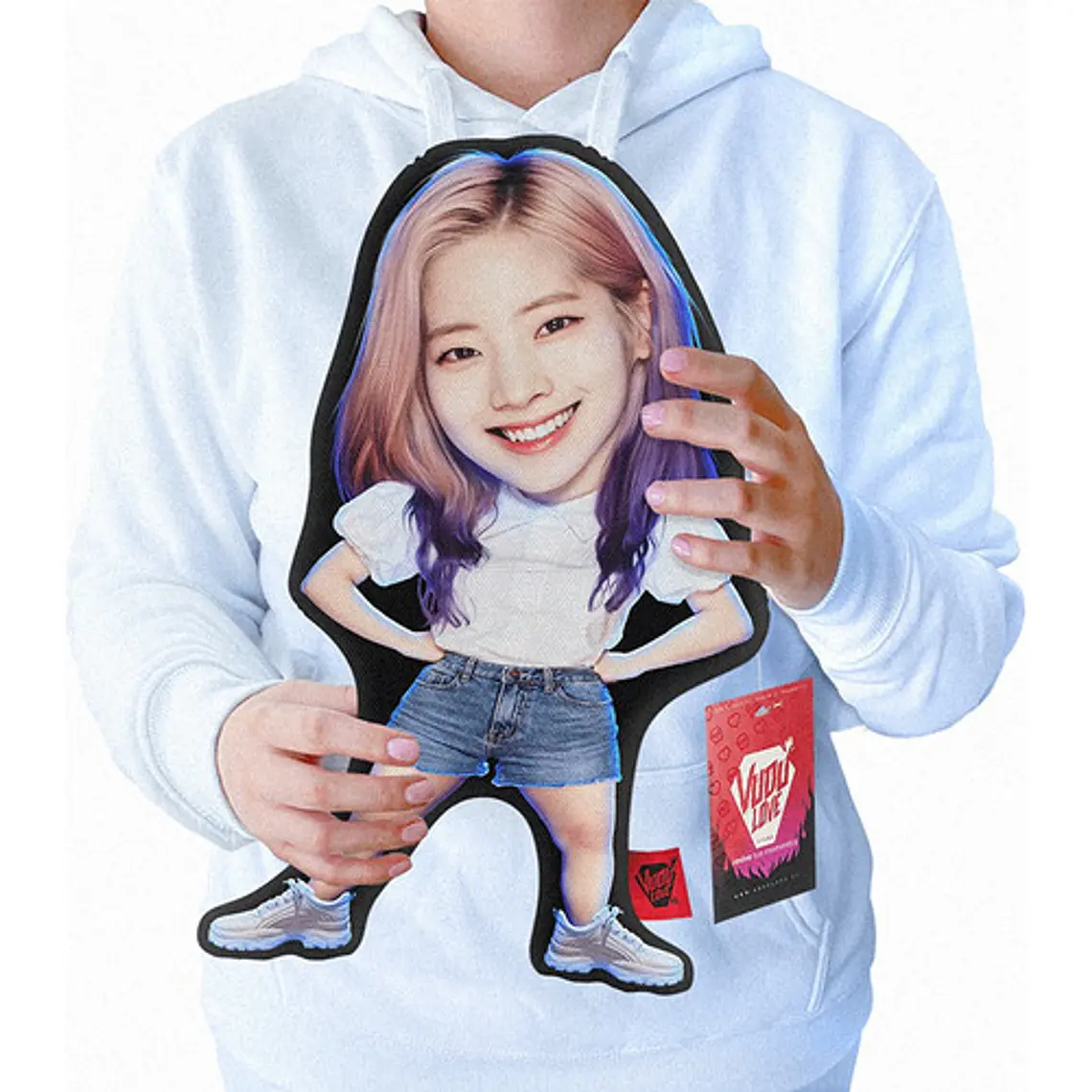 Cojín Peluche Dahyun Twice K-pop Chiquita 40x30cm Vudú Love 1