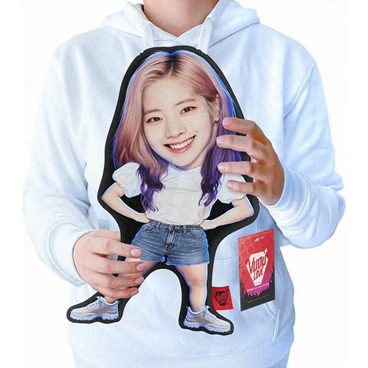 Cojín Peluche Dahyun Twice K-pop Chiquita 40x30cm Vudú Love 1