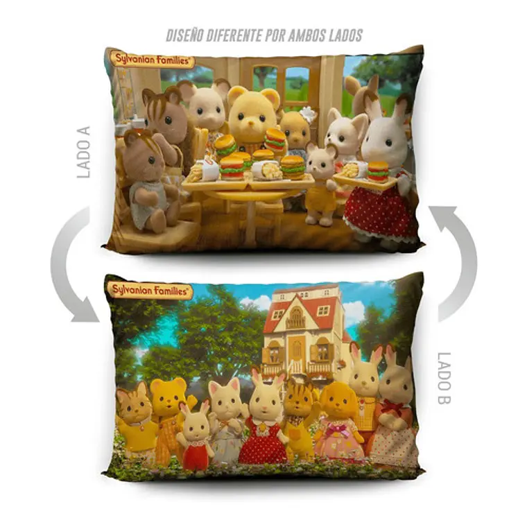 Funda Almohada Sylvanian Families Ternurines 70x45 Vudú Love 5
