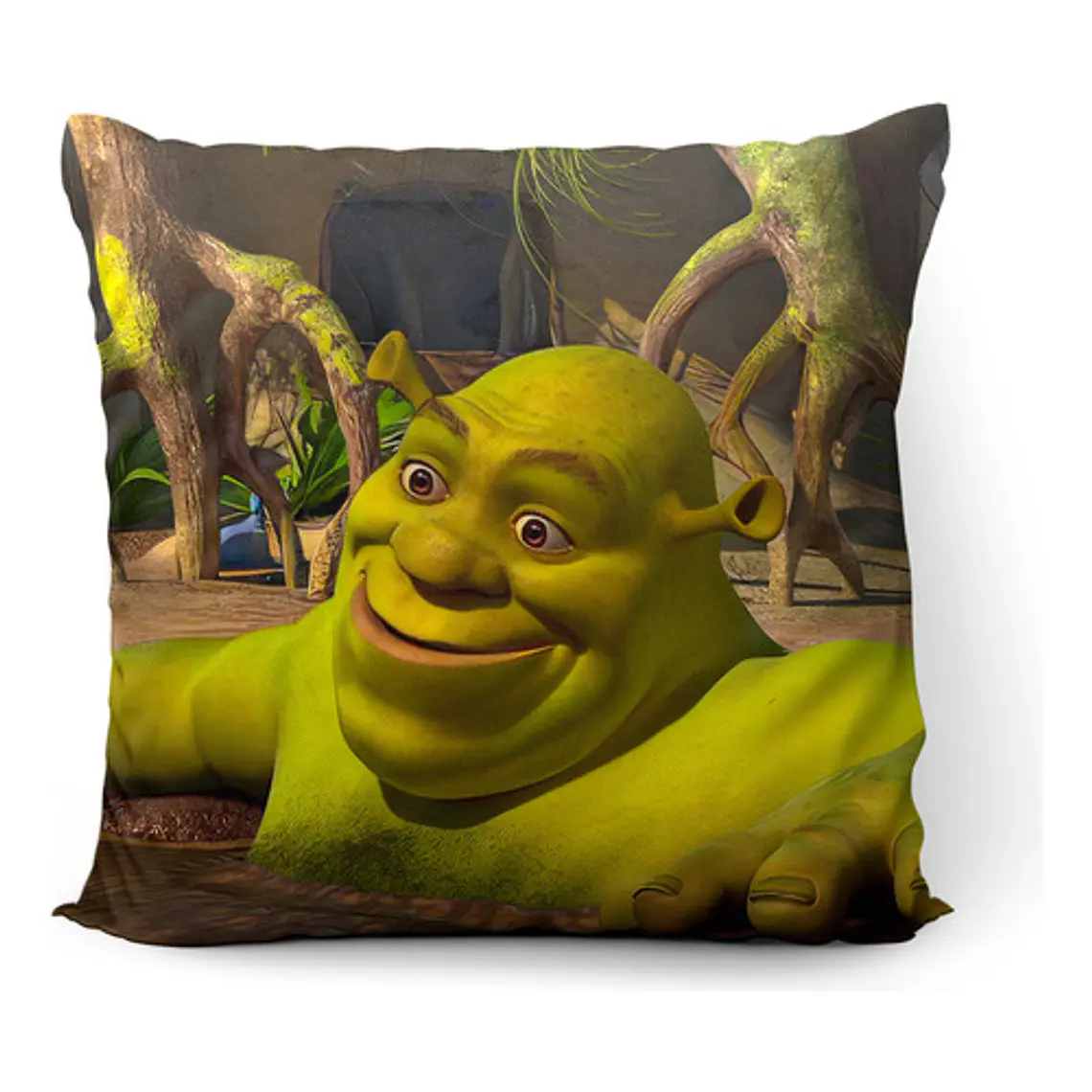 Cojín Shrek Meme Cursed 45x45cm Vudú Love  1