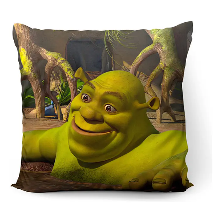 Cojín Shrek Meme Cursed 45x45cm Vudú Love  1