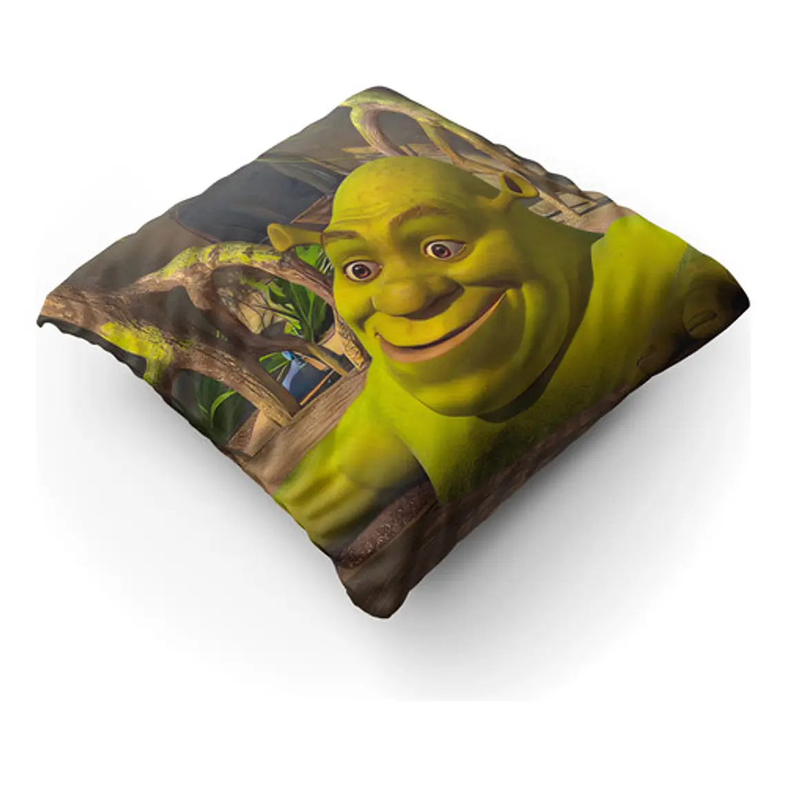 Cojín Shrek Meme Cursed 45x45cm Vudú Love  2