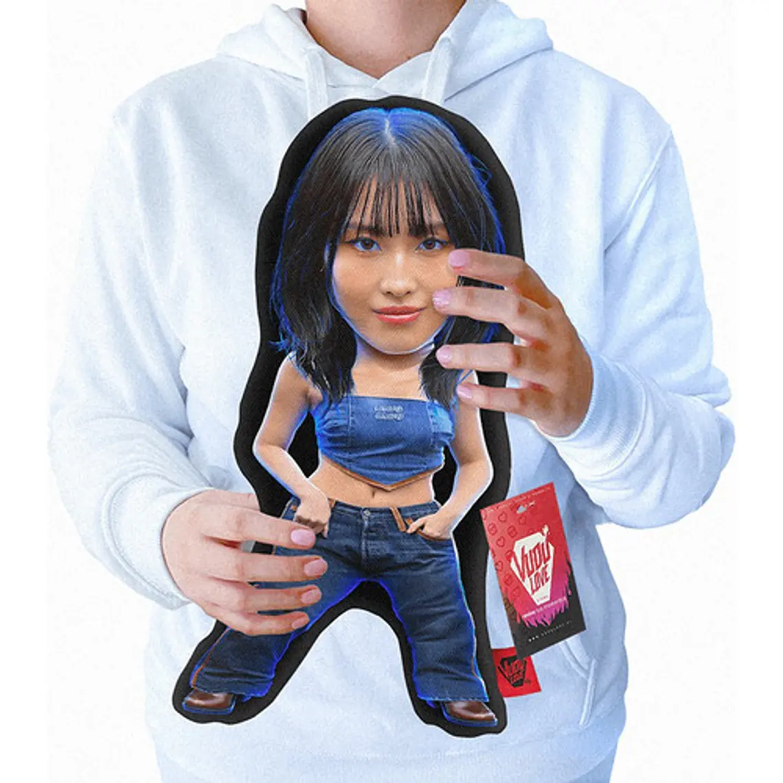 Cojín Peluche Momo Twice K-pop Chiquita 40x30cm Vudú Love 1