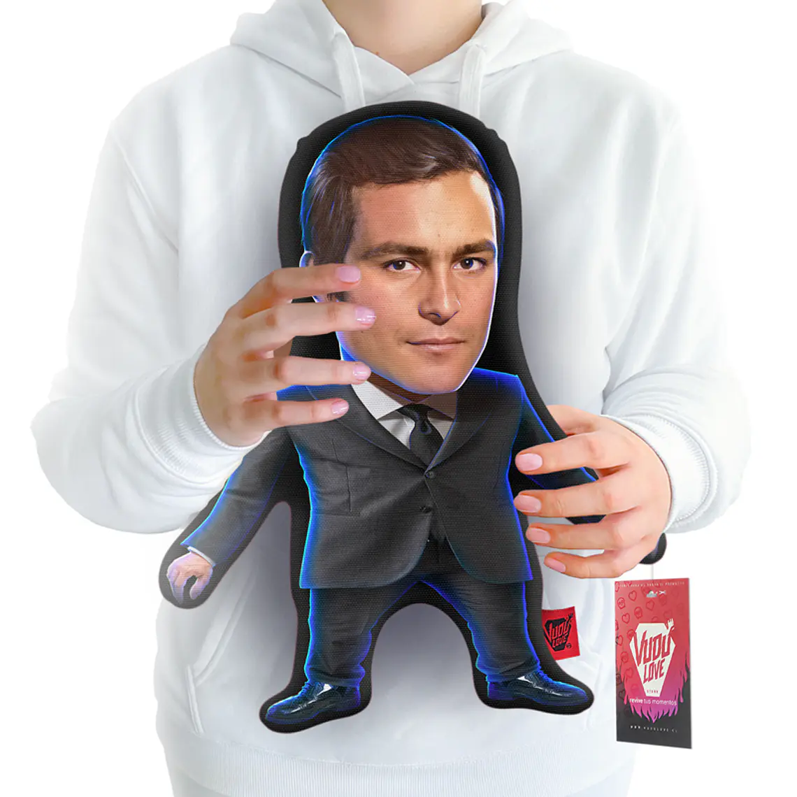 Cojín Leonardo Favio Chiquito 40cm Vudú Love 1