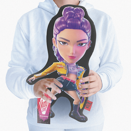 Cojín Guerreras Kpop Rumi Chiquita 40cm Vudú Love