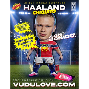 Erling Haaland Chiquito con sonido 35 cm Vudú Love