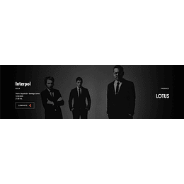 INTERPOL - Teatro Caupolicán - 12 de Marzo 2026