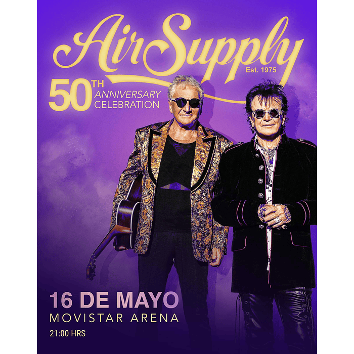 AIR SUPPLY - Movistar Arena - 16 de Mayo 2026 1