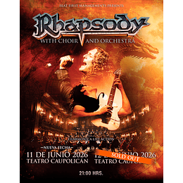 RHAPSODY- Teatro Caupolicán - 11 y 12 de Junio 2026