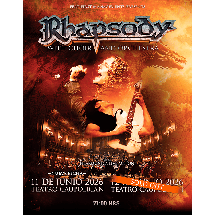 RHAPSODY- Teatro Caupolicán - 11 y 12 de Junio 2026 1