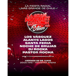 LA GRAN NOCHE DE LA CORAZON - Movistar Arena - 26 de Junio 2026