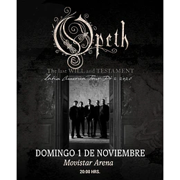 OPETH - Movistar Arena - 1 de noviembre 2026