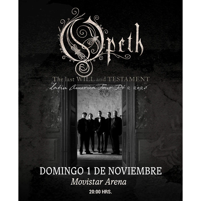 OPETH - Movistar Arena - 1 de noviembre 2026 1