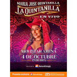 MARIA JOSE QUINTANILLA - Movistar Arena 4 de Octubre 2026