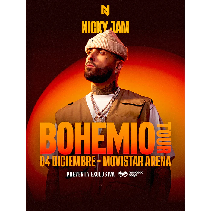 NICKY JAM - Movistar Arena - 4 de Diciembre 2026 1