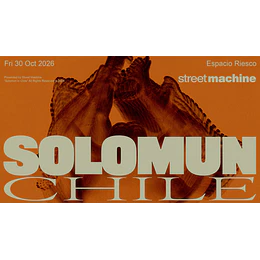 SOLOMUN CHILE - Espacio Riesco - 30 de Octubre 2026
