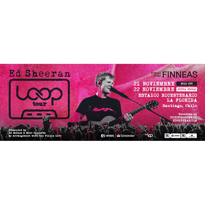 ED SHEERAN - Estadio Bicentenario - 21 Y 22 de Noviembre 2026 1