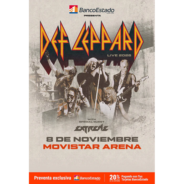 DEF LEPPARD - Movistar Arena - 11 de noviembre 2026 1
