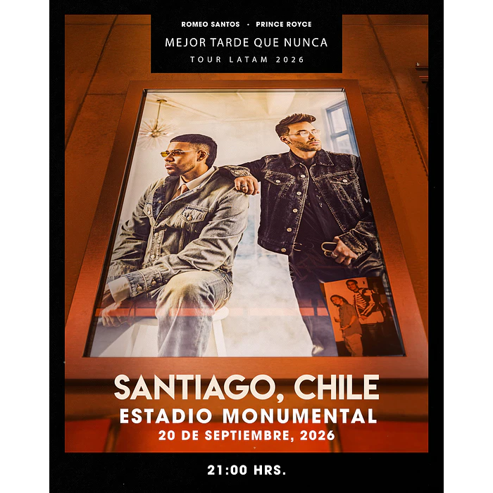 ROMEO SANTOS Y PRINCE ROYCE - Estadio Monumental - 20 de Septiembre 2026 1