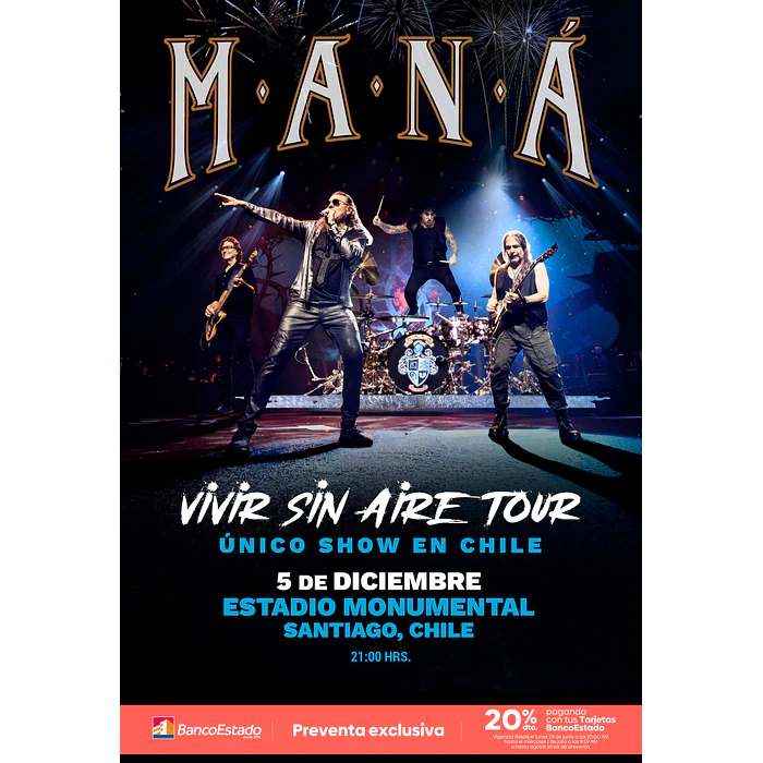 MANÁ - Estadio Monumental - 5 de Diciembre 2026  1