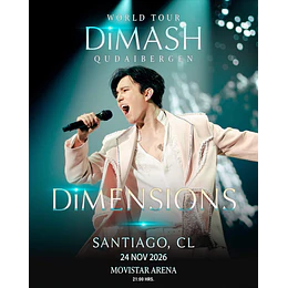 DIMASH QUDAIBERGEN - Movistar Arena - 24 de noviembre 2026