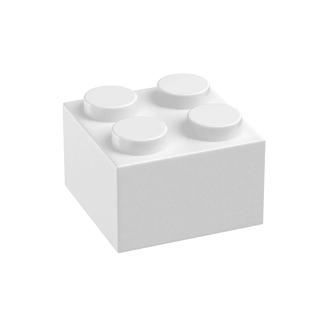 Bloques De Construcción Compatibles Lego - White - 60 Unid