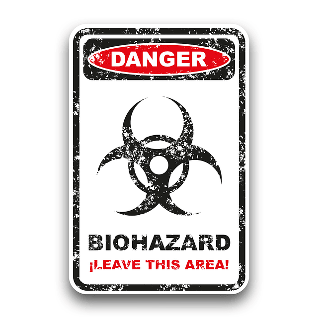 Biohazard - Señal De Fantasía - PVC 3mm - 20x30