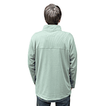 POLERÓN WAFFLE HALF ZIPPER HOMBRE VERDE