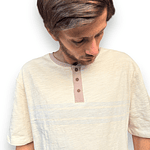 POLERA MC HENLEY SLUB CREAM