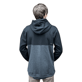 POLERÓN HOODIE HOMBRE BLACK&GREY