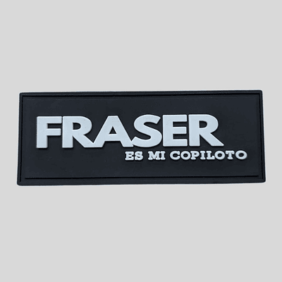 Parche PVC con velcro - Fraser es mi copiloto