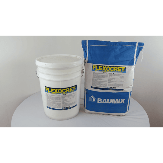 Flexocret Seal - Impermeabilizante superficial - Juego 60kg (A+2B) - Baumix