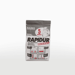 Rapidur - Pack de 2 unidades (5kg c/u) - Mortero de Fraguado Ultra Rápido - Baumix