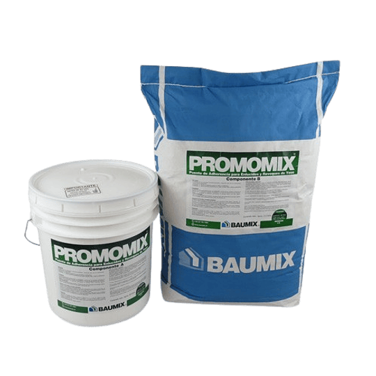 Promomix - Puente de adherencia para yeso y morteros - Juego 30kg (A+B) - Baumix