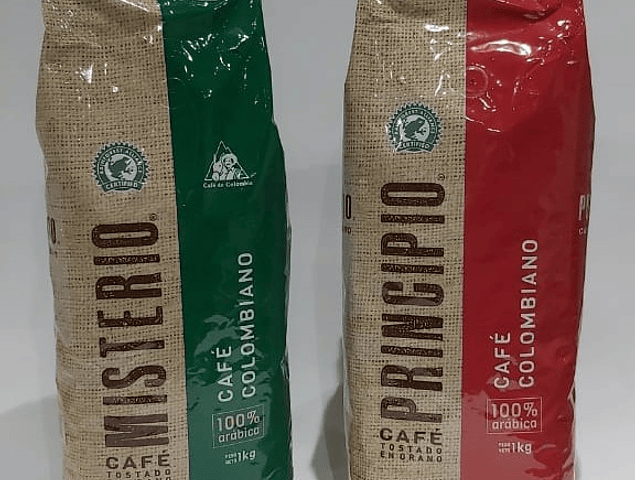 Café Colombiano Tostado en Grano - Formato 1 Kg