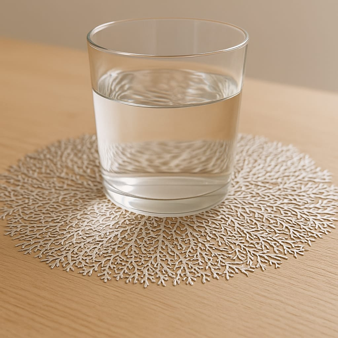 Centro de mesa decorativo Wa•Wu – Diseños Coral, Flor y Luna 2