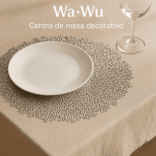 Centro de mesa decorativo Wa•Wu – Diseños Coral, Flor y Luna