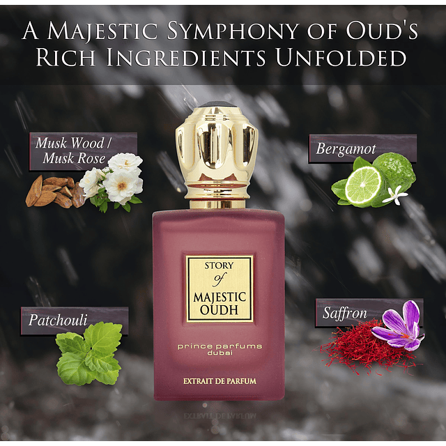 Prince Parfums Dubai - Historia de Majestic Oudh - 3.4 onzas