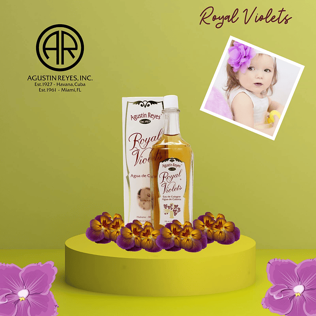 Agustin Reyes Royal Violets Eau de Colonia suave y refrescan