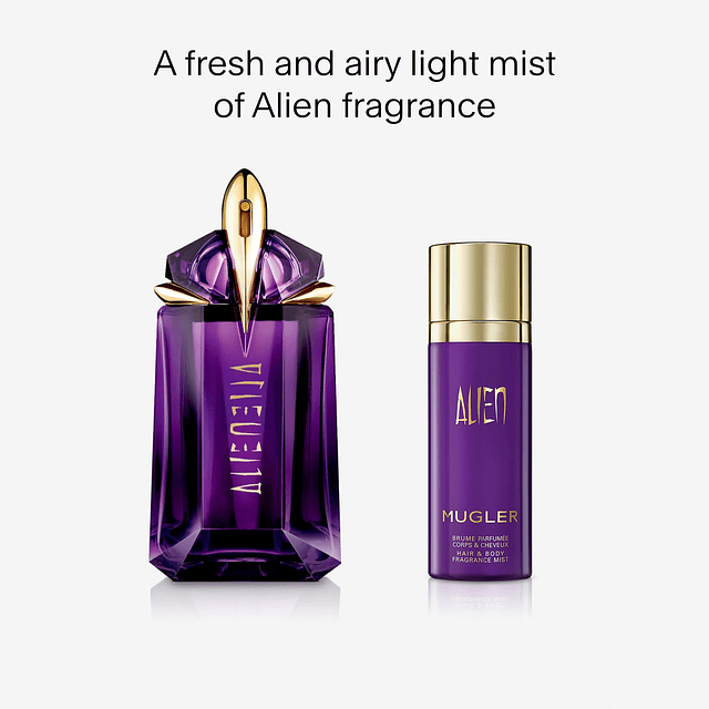 Mugler Alien Hair & Body Mist - Perfume para mujer floral, j